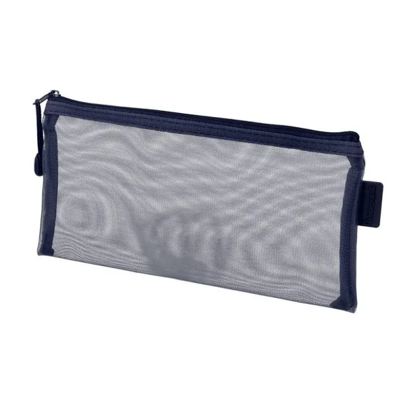 BOLSA ZIPPER BAG LIDERPAPEL POLIESTER TRANSPIRABLE MULTIUSOS TICKET 230X115 MM AZUL MARINO
