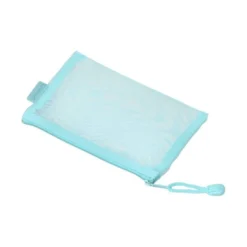 BOLSA ZIPPER BAG LIDERPAPEL POLIESTER TRANSPIRABLE MULTIUSOS DIN A6 AZUL PASTEL