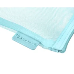 BOLSA ZIPPER BAG LIDERPAPEL POLIESTER TRANSPIRABLE MULTIUSOS TICKET 230X115 MM AZUL PASTEL