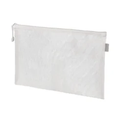 BOLSA ZIPPER BAG LIDERPAPEL POLIESTER TRANSPIRABLE MULTIUSOS DIN A5 BLANCO