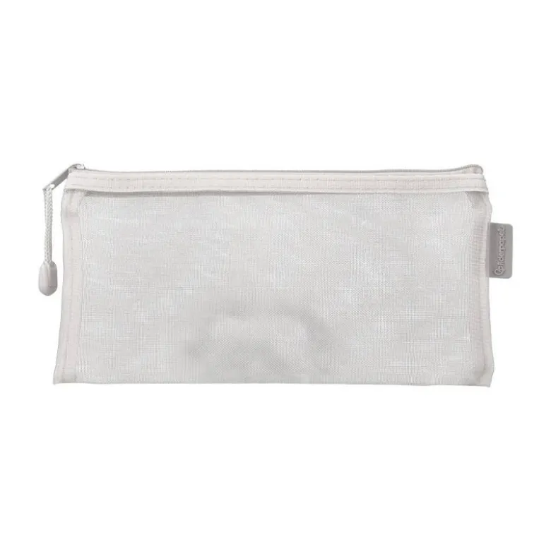 BOLSA ZIPPER BAG LIDERPAPEL POLIESTER TRANSPIRABLE MULTIUSOS TICKET 230X115 MM BLANCO