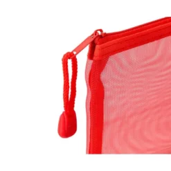 BOLSA ZIPPER BAG LIDERPAPEL POLIESTER TRANSPIRABLE MULTIUSOS DIN A6 ROJO