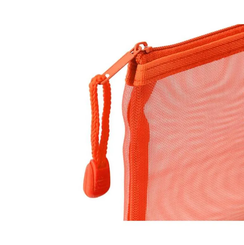 BOLSA ZIPPER BAG LIDERPAPEL POLIESTER TRANSPIRABLE MULTIUSOS DIN A4 NARANJA