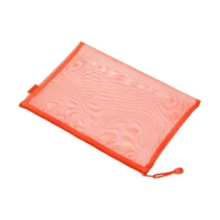 BOLSA ZIPPER BAG LIDERPAPEL POLIESTER TRANSPIRABLE MULTIUSOS DIN A5 NARANJA