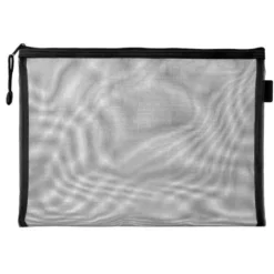 BOLSA ZIPPER BAG LIDERPAPEL POLIESTER TRANSPIRABLE MULTIUSOS DIN A4 NEGRO