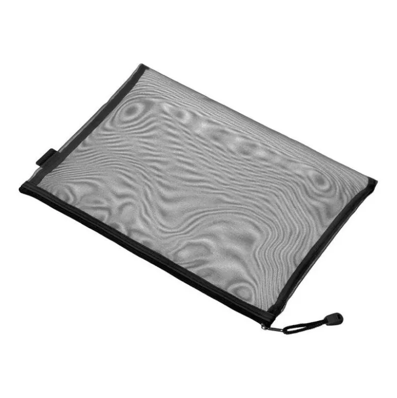 BOLSA ZIPPER BAG LIDERPAPEL POLIESTER TRANSPIRABLE MULTIUSOS DIN A4 NEGRO