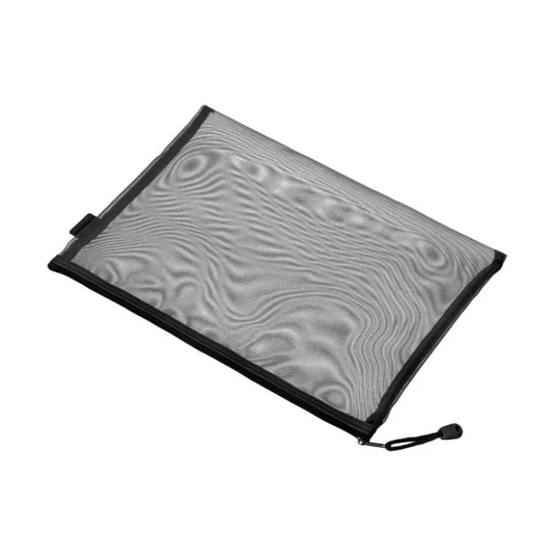 BOLSA ZIPPER BAG LIDERPAPEL POLIESTER TRANSPIRABLE MULTIUSOS DIN A5 NEGRO