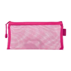 BOLSA ZIPPER BAG LIDERPAPEL POLIESTER TRANSPIRABLE MULTIUSOS TICKET 230X115 MM ROSA