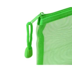 BOLSA ZIPPER BAG LIDERPAPEL POLIESTER TRANSPIRABLE MULTIUSOS DIN A4 VERDE PASTEL
