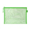 BOLSA ZIPPER BAG LIDERPAPEL POLIESTER TRANSPIRABLE MULTIUSOS DIN A5 VERDE PASTEL