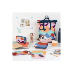 BOLSO ESCOLAR PORTATODO MILAN THE FUN MULTICOLOR 3 CREMALLERAS 220X80X100 MM