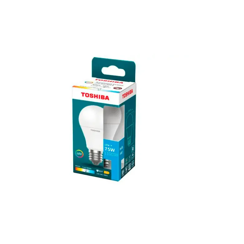 BOMBILLA LED TOSHIBA ESSENTIAL A60 E27 10W LUZ FRIA 6500K
