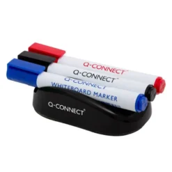 BORRADOR Q-CONNECT MAGNETICO CON ROTULADOR NEGRO ROJO Y AZUL PARA PIZARRA BLANCA