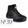 BOTAS DELTAPLUS DE SEGURIDAD PIEL CRUPON PIGMENTADA SUELA PU BI-DENSIDAD COLOR NEGRO TALLA 39