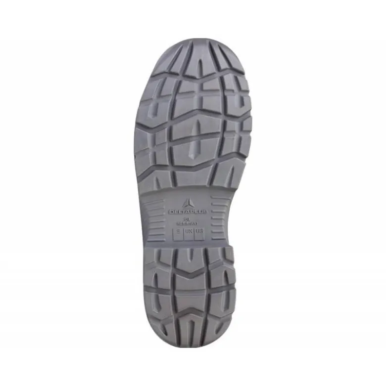 BOTAS DELTAPLUS DE SEGURIDAD PIEL CRUPON PIGMENTADA SUELA PU BI-DENSIDAD COLOR NEGRO TALLA 39