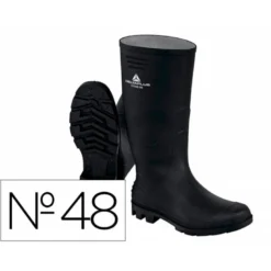 BOTAS DELTAPLUS DE SEGURIDAD STONE PVC NEGRO SUELA DE TACOS TALLA 48