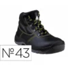 BOTAS DELTAPLUS DE SEGURIDAD PIEL CRUPON PIGMENTADA SUELA PU BI-DENSIDAD COLOR NEGRO TALLA 43