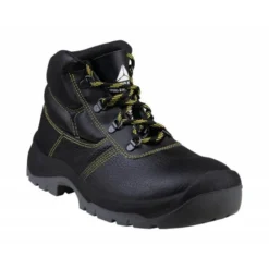 BOTAS DELTAPLUS DE SEGURIDAD PIEL CRUPON PIGMENTADA SUELA PU BI-DENSIDAD COLOR NEGRO TALLA 47