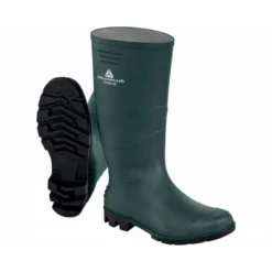 BOTAS DELTAPLUS DE SEGURIDAD STONE PVC VERDE SUELA DE TACOS TALLA 46