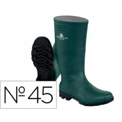 BOTAS DELTAPLUS DE SEGURIDAD STONE PVC VERDE SUELA DE TACOS TALLA 45