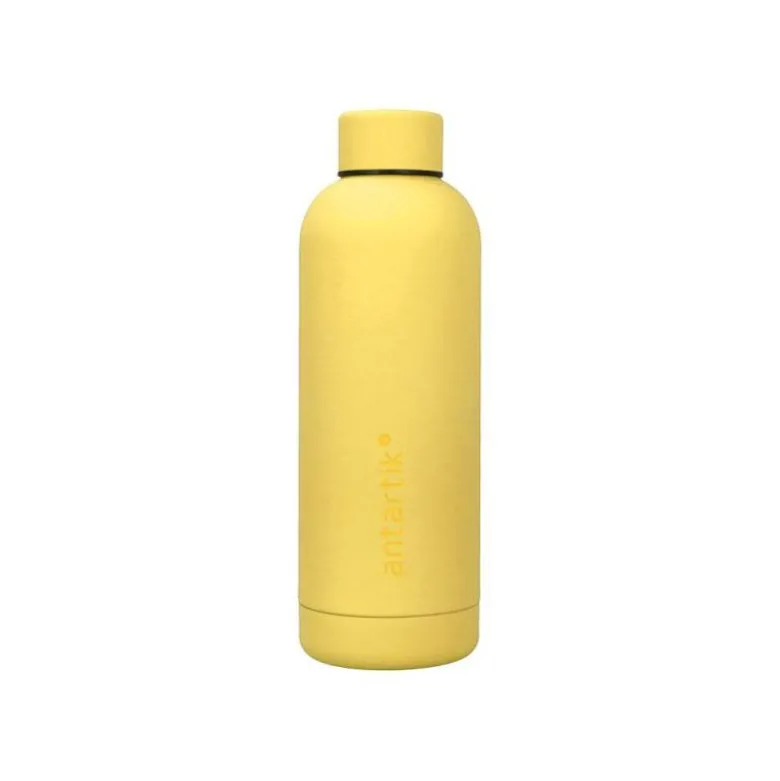 BOTELLA PORTALIQUIDOS ANTARTIK ISOTERMICA ACERO INOXIDABLE LIBRE DE BPA COLOR AMARILLO 500 ML