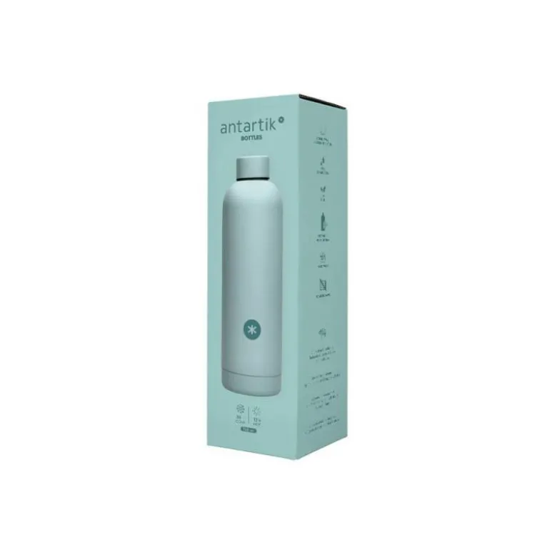 BOTELLA PORTALIQUIDOS ANTARTIK ISOTERMICA ACERO INOXIDABLE LIBRE DE BPA COLOR MENTA 750 ML