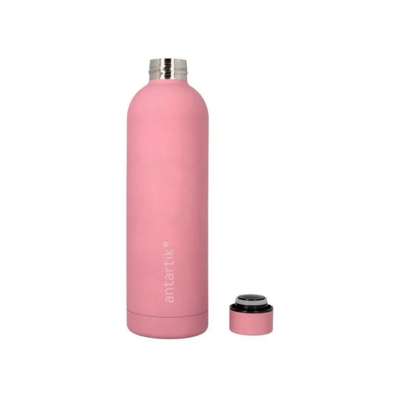 BOTELLA PORTALIQUIDOS ANTARTIK ISOTERMICA ACERO INOXIDABLE LIBRE DE BPA COLOR ROSA 750 ML