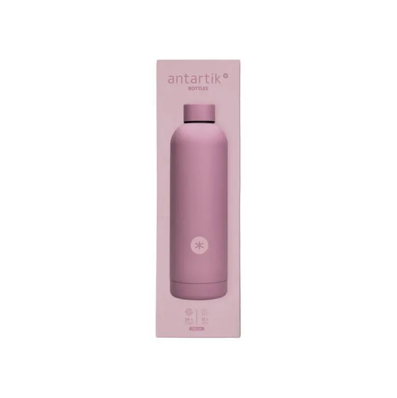 BOTELLA PORTALIQUIDOS ANTARTIK ISOTERMICA ACERO INOXIDABLE LIBRE DE BPA COLOR ROSA 750 ML