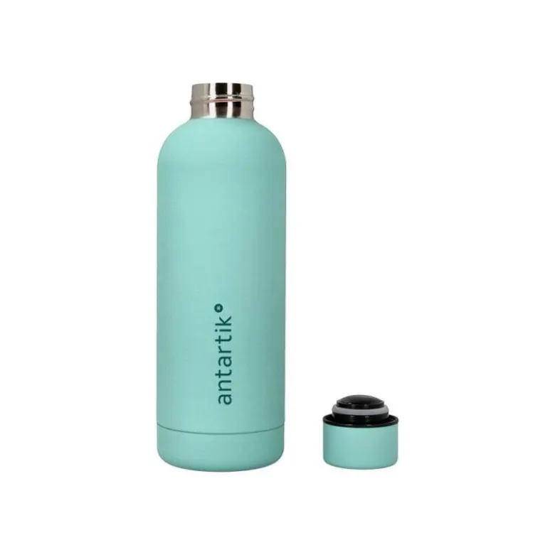 BOTELLA PORTALIQUIDOS ANTARTIK ISOTERMICA ACERO INOXIDABLE LIBRE DE BPA COLOR MENTA 500 ML