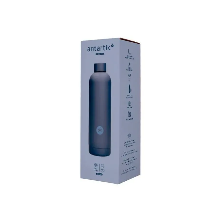 BOTELLA PORTALIQUIDOS ANTARTIK ISOTERMICA ACERO INOXIDABLE LIBRE DE BPA COLOR AZUL 500 ML
