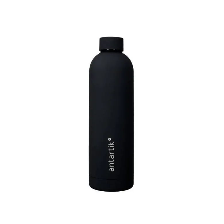 BOTELLA PORTALIQUIDOS ANTARTIK ISOTERMICA ACERO INOXIDABLE LIBRE DE BPA COLOR NEGRO 750 ML