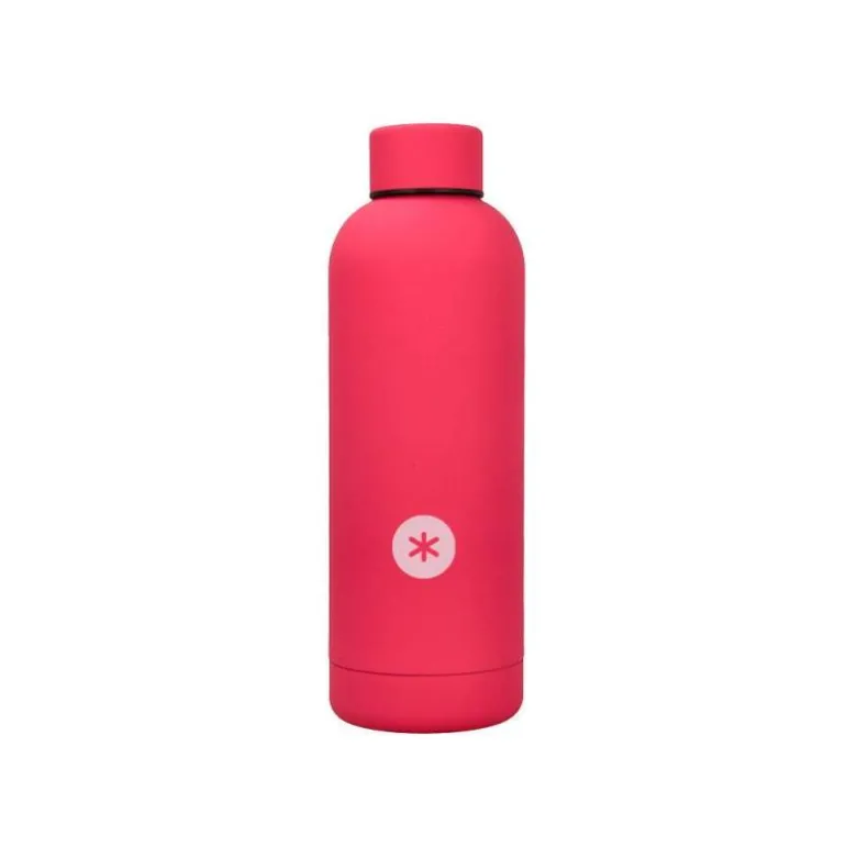 BOTELLA PORTALIQUIDOS ANTARTIK ISOTERMICA ACERO INOXIDABLE LIBRE DE BPA COLOR FUCSIA 500 ML
