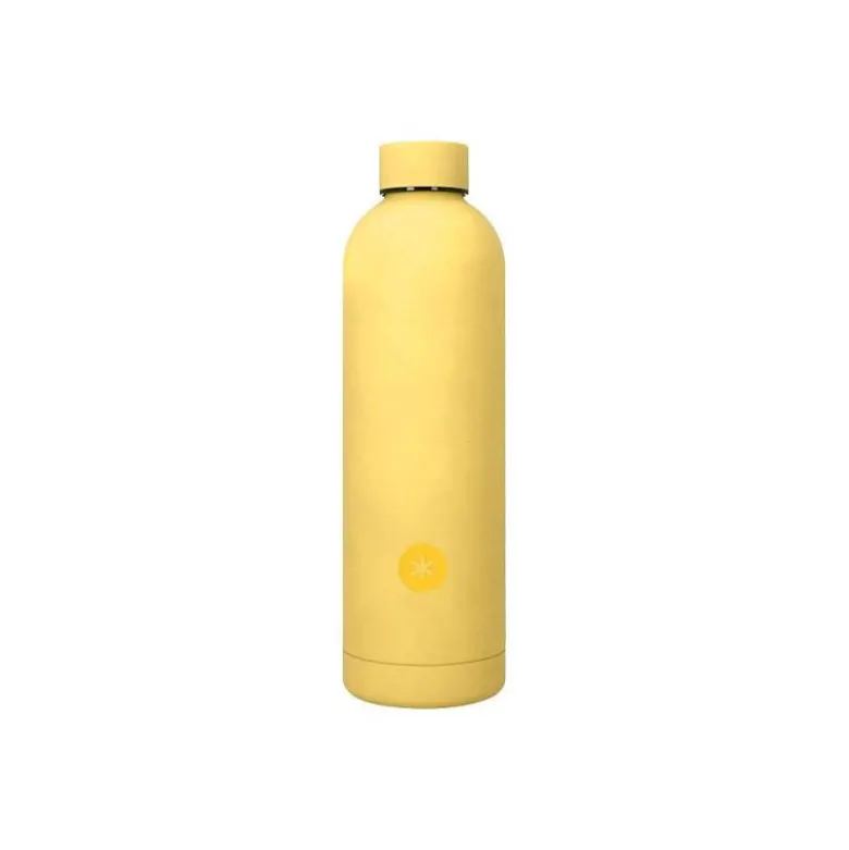 BOTELLA PORTALIQUIDOS ANTARTIK ISOTERMICA ACERO INOXIDABLE LIBRE DE BPA COLOR AMARILLO 750 ML