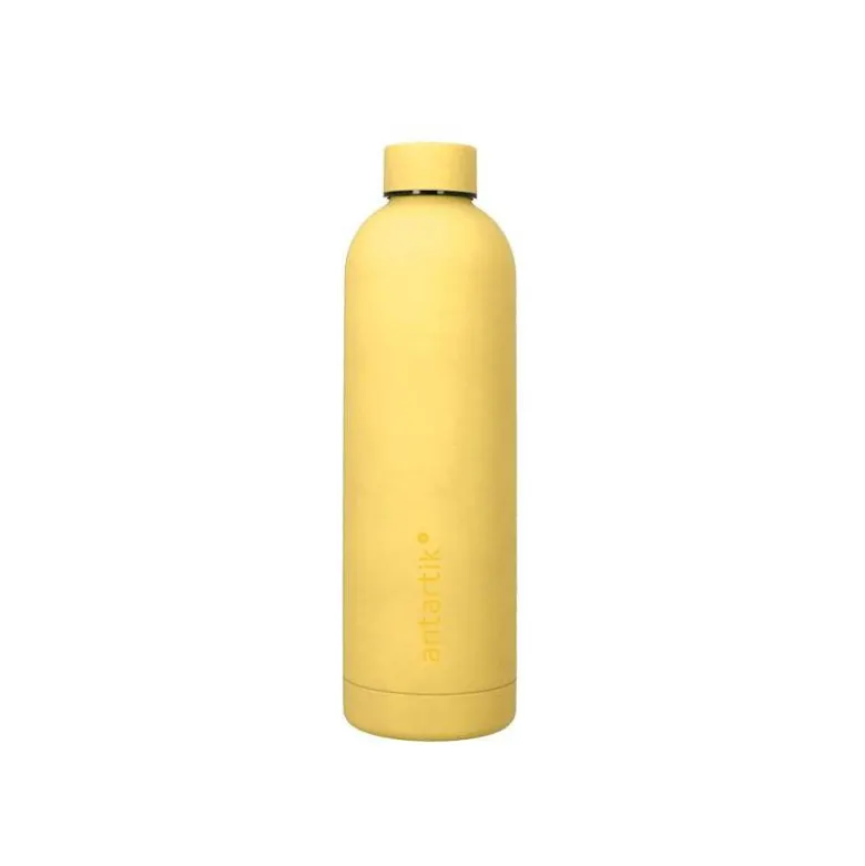 BOTELLA PORTALIQUIDOS ANTARTIK ISOTERMICA ACERO INOXIDABLE LIBRE DE BPA COLOR AMARILLO 750 ML