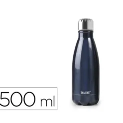 BOTELLA PORTALIQUIDOS IBILI ACERO INOXIDABLE TERMO COLOR AZUL CAPACIDAD 500 ML