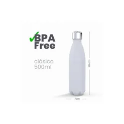 BOTELLA PORTALIQUIDOS IBILI ACERO INOXIDABLE TERMO COLOR MANGO CAPACIDAD 500 ML