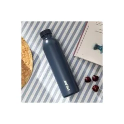 BOTELLA PORTALIQUIDOS MILAN ACERO INOXIDABLE TERMO COLOR AZUL MARINO 591 ML