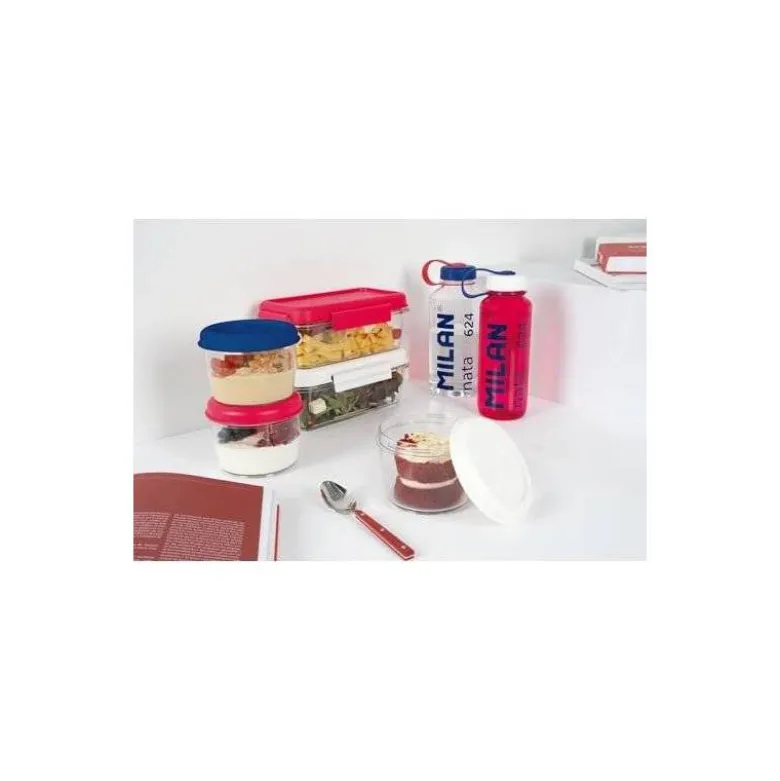 BOTELLA PORTALIQUIDOS MILAN TRITAN SERIE NATA 624 ROSA 650 ML