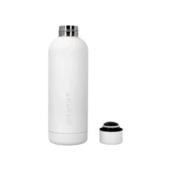 BOTELLA PORTALIQUIDOS ANTARTIK ISOTERMICA ACERO INOXIDABLE LIBRE DE BPA COLOR BLANCO 500 ML