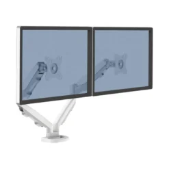 BRAZO PARA MONITOR FELLOWES SERIE EPPA AJUSTABLE ALTURA 2 PANTALLAS NORMATIVA VESA HASTA 10 KG BLANCO