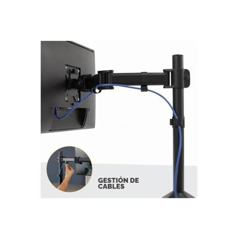 BRAZO PARA MONITOR FELLOWES REFLEX AJUSTABEL EN ALTURA HASTA 45 CM HASTA 8 KG