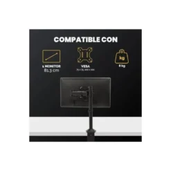 BRAZO PARA MONITOR FELLOWES REFLEX AJUSTABEL EN ALTURA HASTA 45 CM HASTA 8 KG