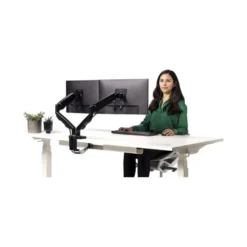 BRAZO PARA MONITOR FELLOWES SERIE EPPA AJUSTABLE ALTURA 2 PANTALLAS NORMATIVA VESA HASTA 10 KG NEGRO