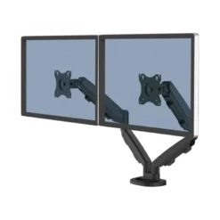 BRAZO PARA MONITOR FELLOWES SERIE EPPA AJUSTABLE ALTURA 2 PANTALLAS NORMATIVA VESA HASTA 10 KG NEGRO