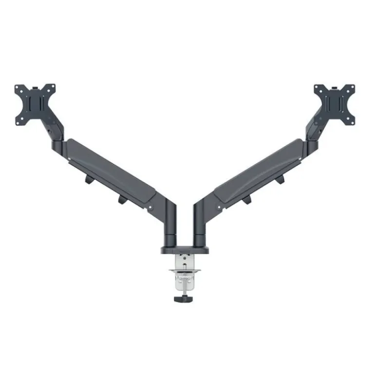 BRAZO PARA MONITOR LEITZ ERGO SPACESAVING DUAL GRIS OSCURO