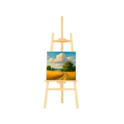 CABALLETE DE PIE PINTOR LIDERPAPEL MADERA DE PINO BARNIZADO 60X150X60 CM CERTIFICADO FSC