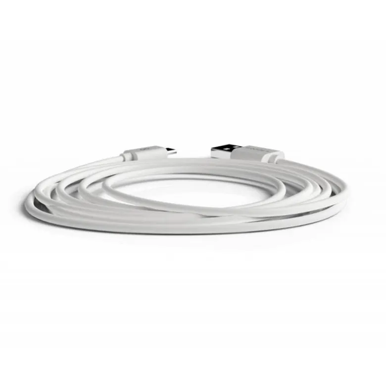 CABLE GROOVY USB-A A MICRO USB LONGITUD 2 MT COLOR BLANCO