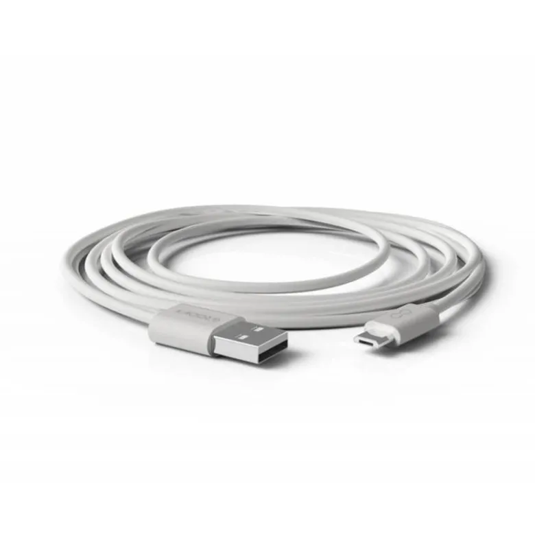 CABLE GROOVY USB-A A MICRO USB LONGITUD 2 MT COLOR BLANCO