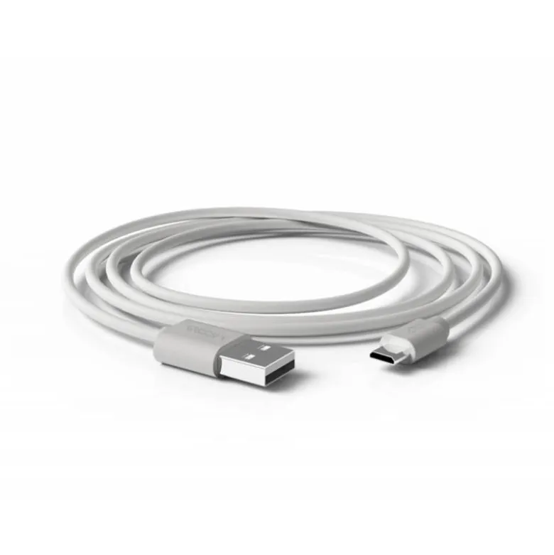 CABLE GROOVY USB-A A MICRO USB LONGITUD 1 MT COLOR BLANCO