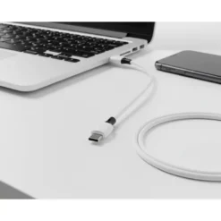 CABLE USB-C A USB-A Q-CONNECT PVC LONGITUD 1M BLANCO